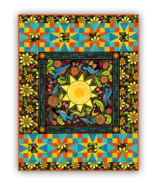 Summer Wall Hanging Quilt Kit & Pillow- The Four Seasons, by In the Beginning