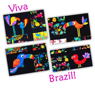 Viva Brazil Quilt Kit - One, Two, Three, Go!