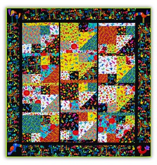 Viva Brazil Quilt Kit - One, Two, Three, Go!