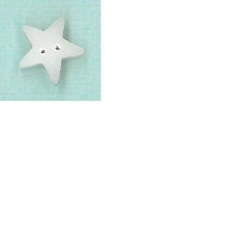 Medium Ivory Star by  Just Another Button Company