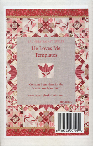 Sew in Love Book & Template Set by Edyta Sitar of Laundry Basket Quilts