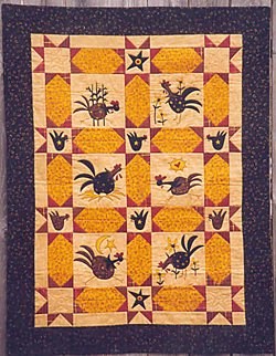 Do The Funky Chicken Quilt Pattern by Sandy Gervais of Pieces From My ...