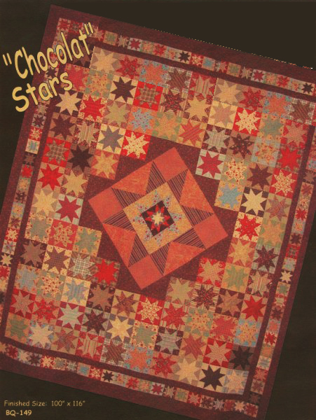 Chocolat Stars Quilt Pattern by Primitive Gatherings