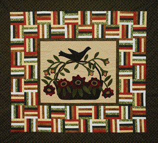 Retired Design!  Simple Gatherings Wool Applique Quilt Kit