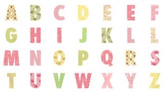 Baby Alphabet  Panel