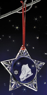 Etched Crystal Ornament