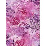 Anthology Hand Made Batik -Purple & Pink Leaves