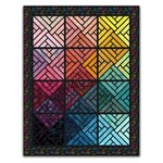 Rainbow Dreams Lap Size Quilt Kit - A Fractured Paint Box Exclusive<br>300 Day Quilt Challenge ~ Quilt #8