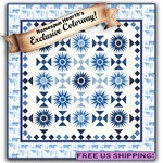 Polar Majesty Queen Size Quilt Kit - A Polar Compass Exclusive<br>300 Day Quilt Challenge ~ Quilt #7