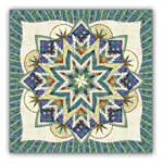 Lil' Bella Queen Size - Peaceful Snowfall Design-  Batik Paper Pieced Quilt Kit - by Judy Niemeyer Designs - Exclusive Homespun Hearth Colorway!