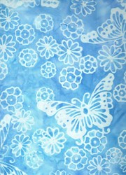 Morning Butterflies - Blue - Batiks  by Michael Miller Fabrics