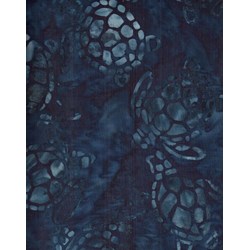 Sea Turtles - Navy - Batiks  by Michael Miller Fabrics