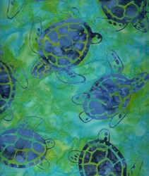 Sea Turtles -Sea Shore - Batiks  by Michael Miller Fabrics
