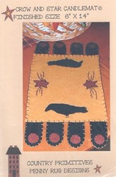 Crow and Star Candlemat Kit- by Country Primitives