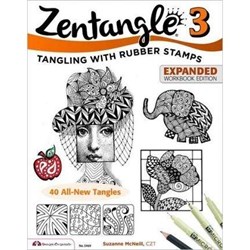 Zentangle 3 - Tangling with Rubber Stamps - Expanded Workbook Edition, by Suzanne McNeill, CZT