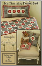 My Charming Flowerbed Runner Pattern Plus 3 Bonus Pillow Patterns