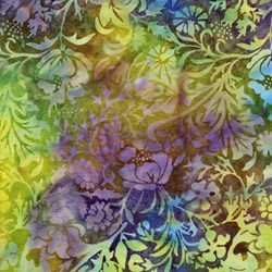 Island Batik - Mardi Gras - Blue/Purple/Green