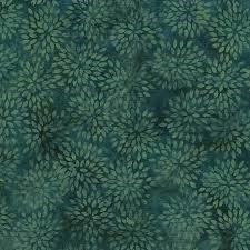 End of Bolt- 40"   - Island Batik  Blue/Green - Twilight Blush Collection