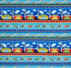 14" Remnant- Airshow Border Stripe - #1218 - by by First Blush Studios for He