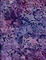 Robert Kaufman Artisan Batiks -    Robert Kaufman Fabrics Spangled - Floriculture Designer - 15517-250-Lupine