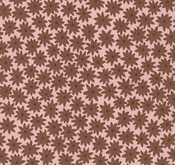 End of Bolt- 54" - Terrarium - Small Floral Mauve- by Elizabeth Hartman for Robert Kaufman Fabrics