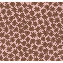 End of Bolt- 54" - Terrarium - Small Floral Mauve- by Elizabeth Hartman for Robert Kaufman Fabrics