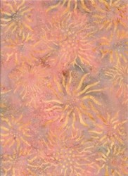 Batik Textiles- Peach Star Burst