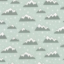9" Remnant  - Arctic Mountain Tops on Ice Green