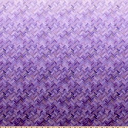 Minimum 2 Yard PurchaseR4650-70 Lavender - A Hoffman - Lavender Herringbone  By Digital Spectrum Print -Punch