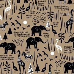 Paper Art Safari - Linen Safari Scene #51141-2  by Windham