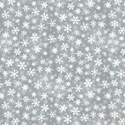 Essentials Snowflakes on Gray by Wilmingonton Prints