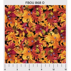 Fall Bounty Metallic Fabric - Fall Bounty - by P&B Textiles