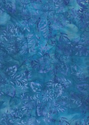 Anthology Art Inspired Collection Hand Made Batik -Blue Floral
