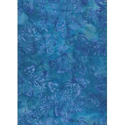 Anthology Art Inspired Collection Hand Made Batik -Blue Floral