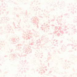 Anthology Hand Made Batik - Pale Pink & Cream Floral