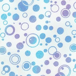 Anthology Hand Made Batik - Blue/Purple Bubbles