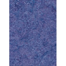 Anthology Art Inspired Collection Hand Made Batik - Retired Fabric!   -Purple Triangle