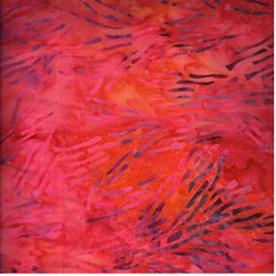 Anthology Hand Made Batik - Pink Blades #4196