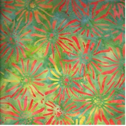 Anthology Hand Made Batik -Green Multi Flower