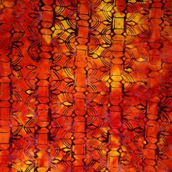 Anthology Hand Made Batik - Orange Geometric