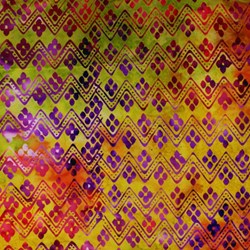 Anthology Hand Made Batik - Multi Color ZigZag