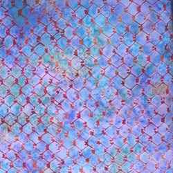 Anthology Hand Made Batik - Turquoise and Purples Geometric