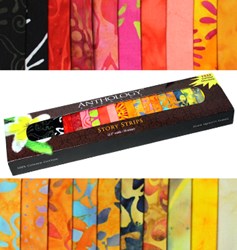 Anthology Batik Story Strips - Tropical Flowers