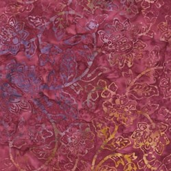End of Bolt - 60" - Tonga B7139-Rose Batik by Wing and a Prayer Designs
