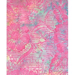 Batik Textiles- Pink Floral