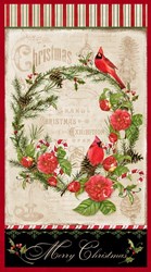 Christmas in the Wildwood- Panel  by Nancy Mink