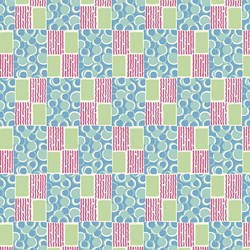 Green Pattern Print - Lady Edith - Downton Abbey Collection by Andover Fabrics