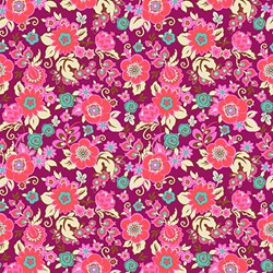 Soul Mate - Grand Bouquet - Plum - by Amy Butler for Free Spirit Fabrics