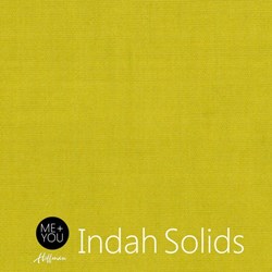 32" Remnant - Me + You Indah Solids - Chartreuse - By Hoffman Fabrics