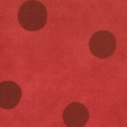 12" x17" Remant -  It's Snowing Flannel - Red Dot